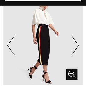 Ellery DASHA STRIPE RIB-KNIT SKIRT sz 10AU / SM US